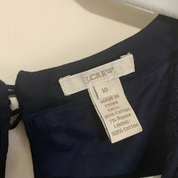 J crew navy sleeveless blouse - Picture 2 of 4